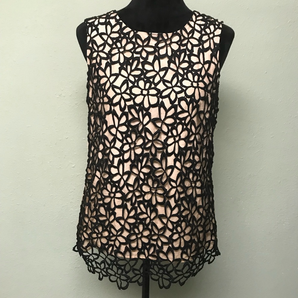 Lela Rose Neiman Marcus Target black Lace top medium
